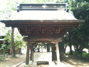 神明神社（久喜市菖蒲町上栢間） 手水舎