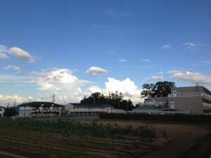 2013/9/3 16:22 茨城・千葉の方向の積乱雲