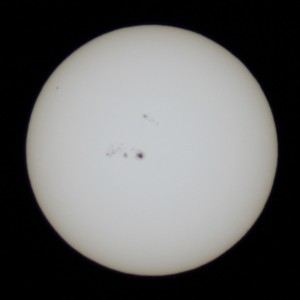 太陽（肉眼黒点） 2014.1.7